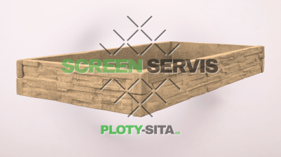 58561-bb - zvyseny zahon stipany kamen piskovec 2m